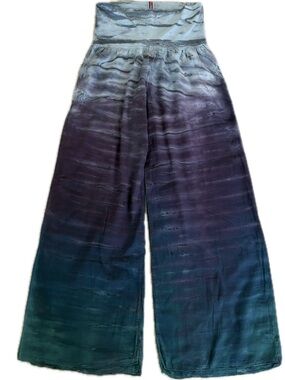 Hard Tail | Double Layer Voila Roll-down Pants | Purple&Green Tie Dye | sz M